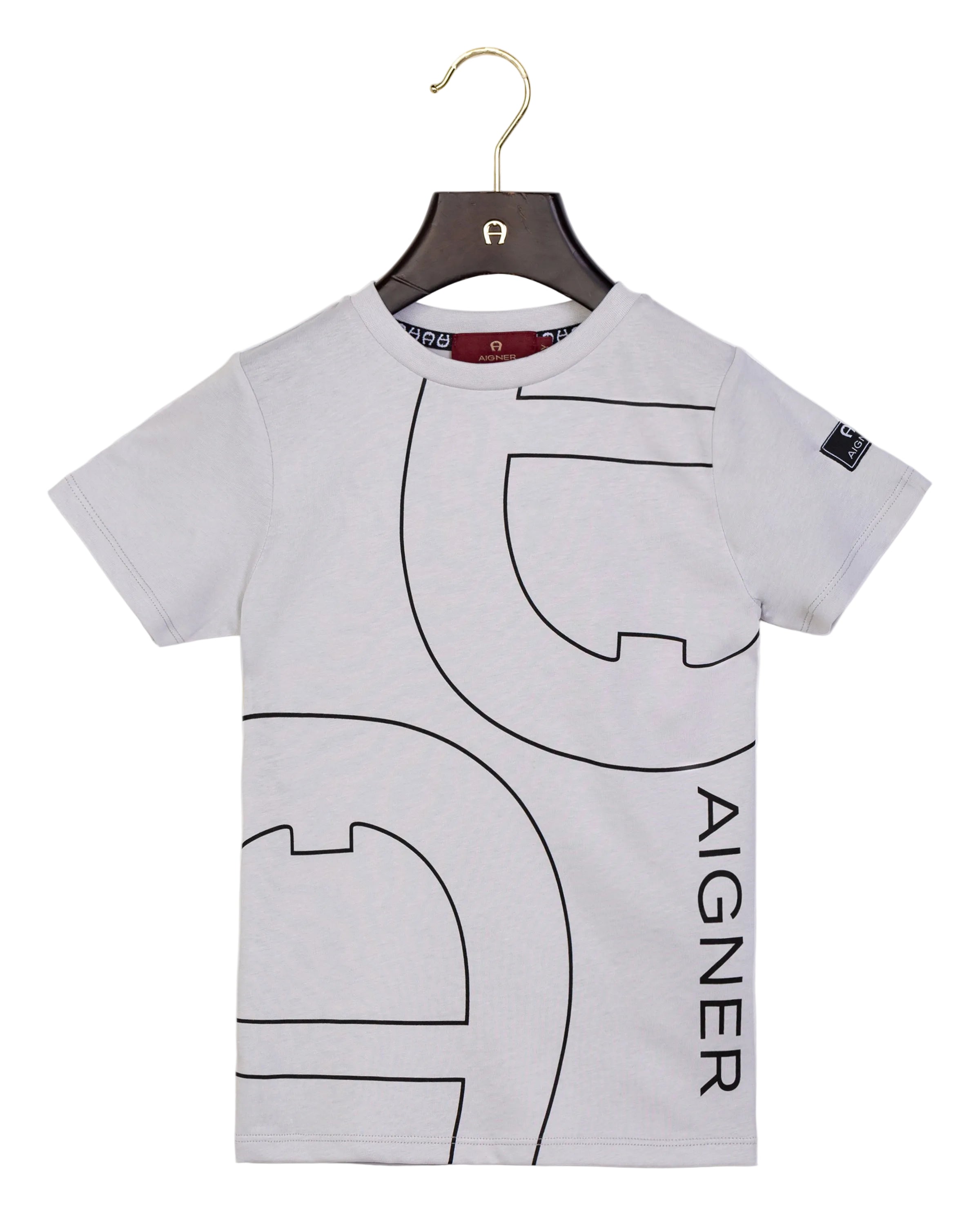 Aigner Kids Boy's Abstract Multi-Logo T-Shirt