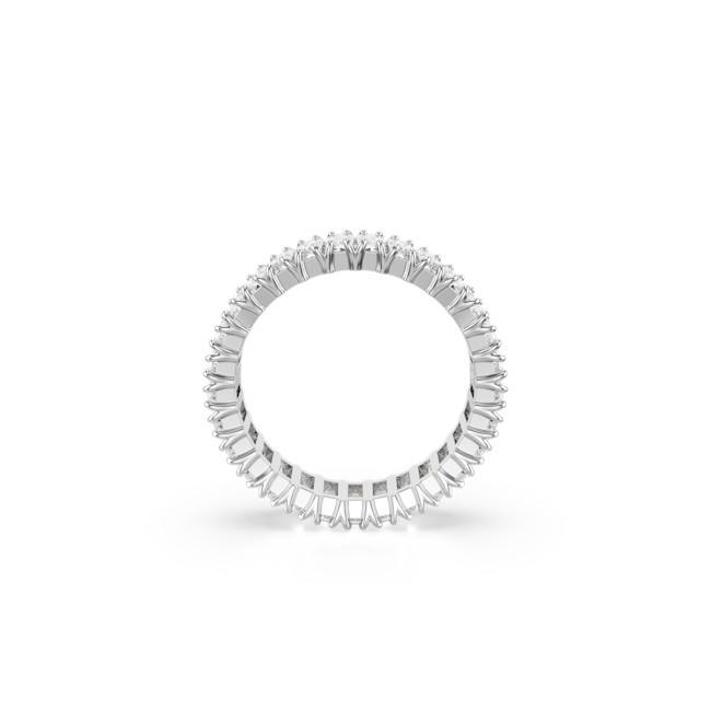 Swarovski Matrix ring Baguette cut White Silver-tone finish