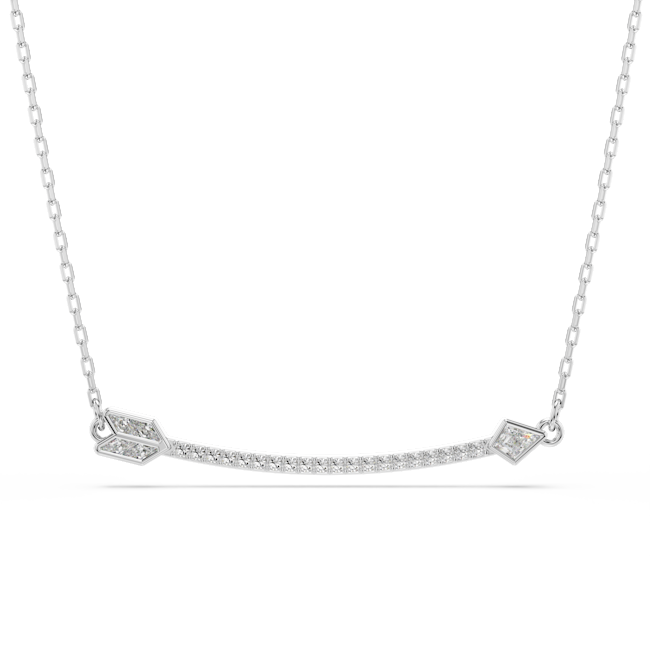 Swarovski Idyllia Pendant Mixed Cuts Arrow White Rhodium Plated