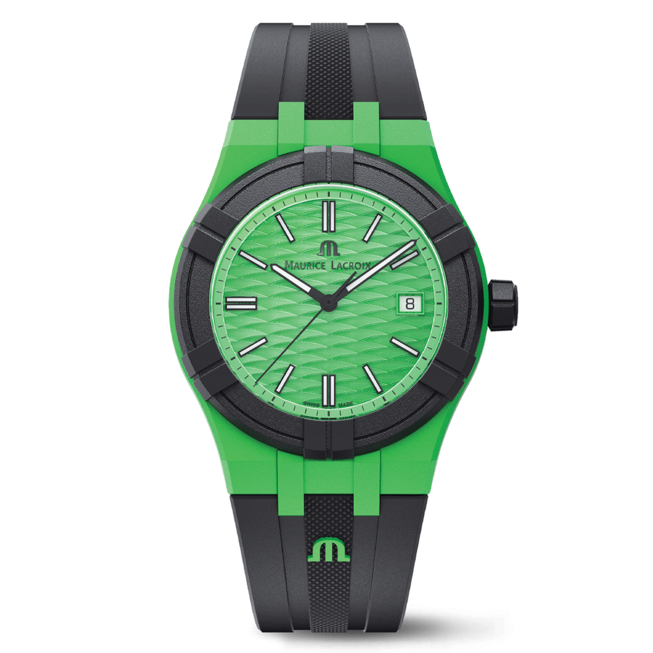 Maurice Lacroix Aikon Tide Quartz 40 mm Black & Green Watch
