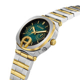 Aigner Taviano Women's Green Dial Silver Gold Watch