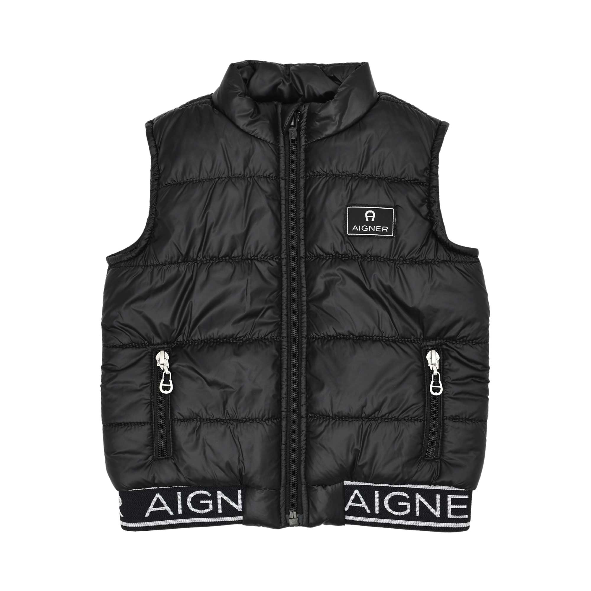 Aigner Kids Baby Boy’s Black Quilted Waistcoat – Order Online Today