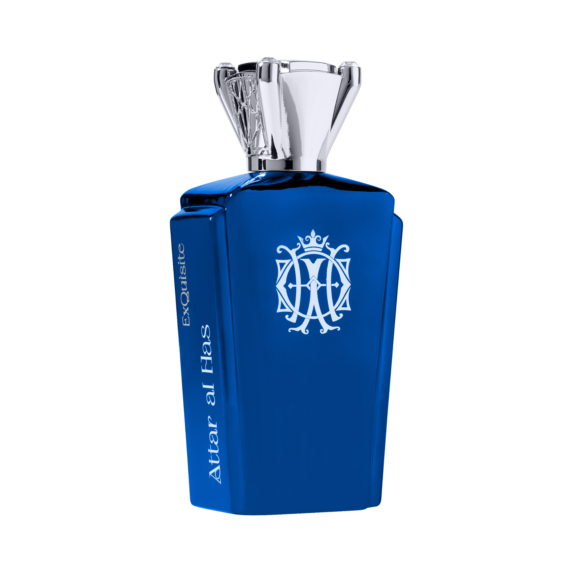 Attar Al Has Exquisite Eau De Parfum blue luxury fragrance bottle