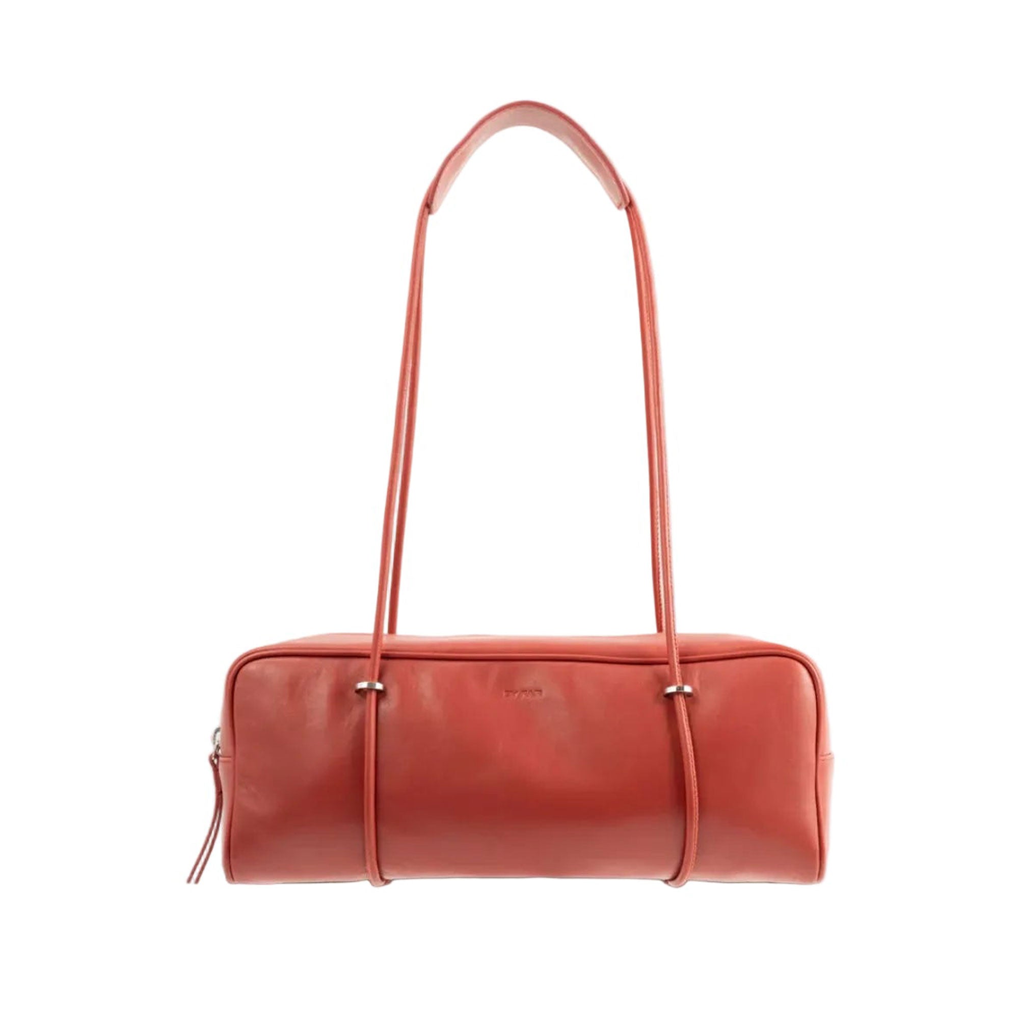 By Far Women's Kimberly Blood Red Nappa Leather Shoulder Bag
