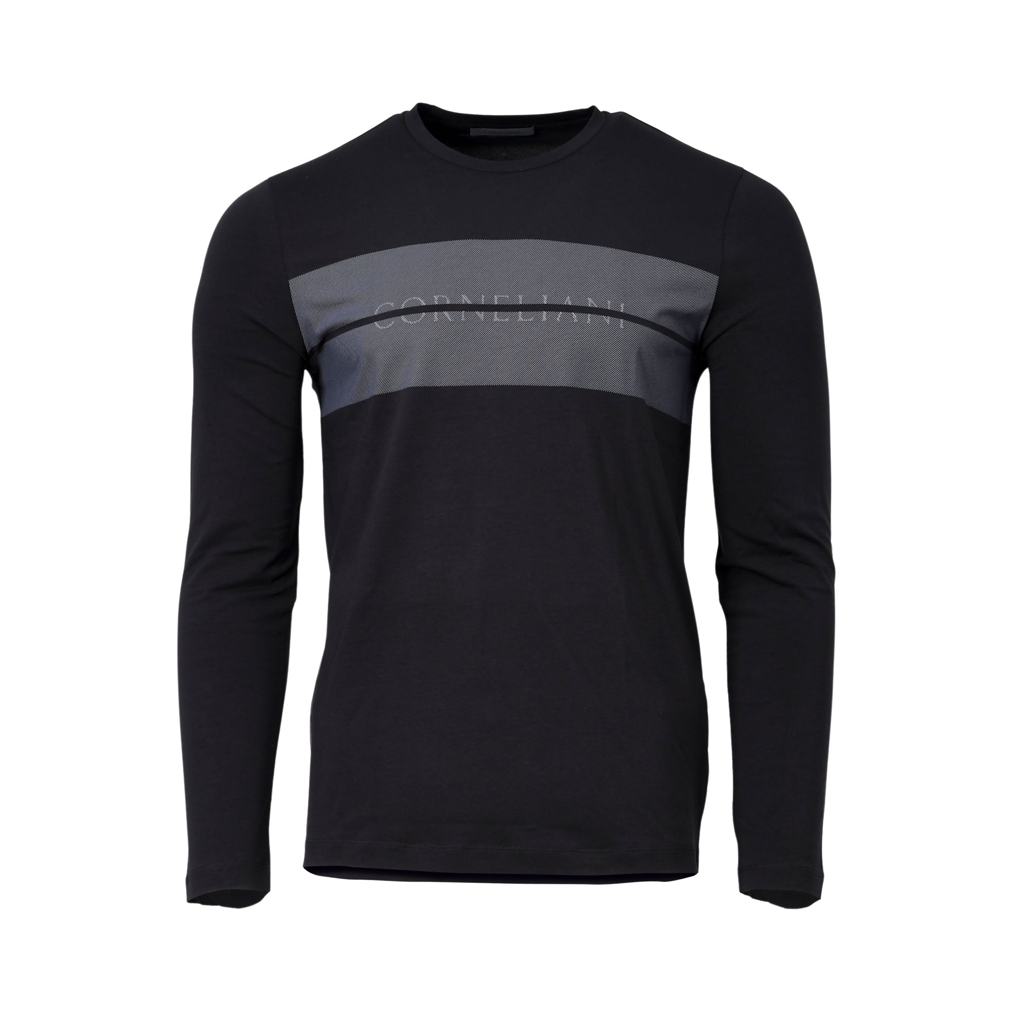 Y's RY JERSEY ROUND NECK LONG SLEEVE T 黒 Black Icon Chain Long Sleeve Tee – Twojeys