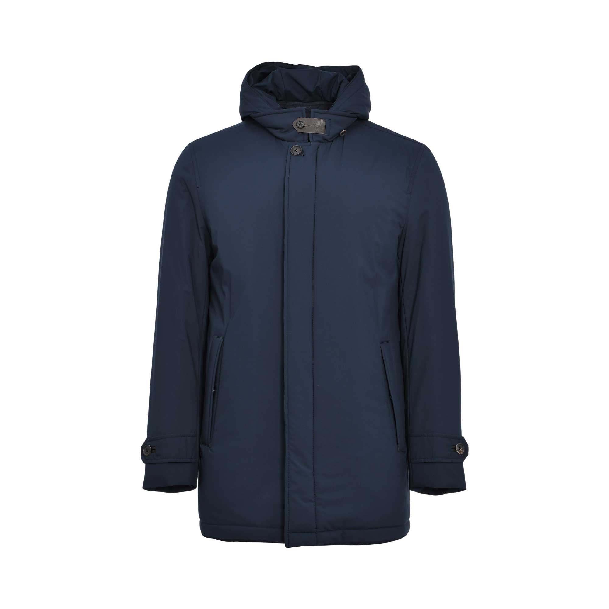 Corneliani Men's Hooded Navy Blue Jacket