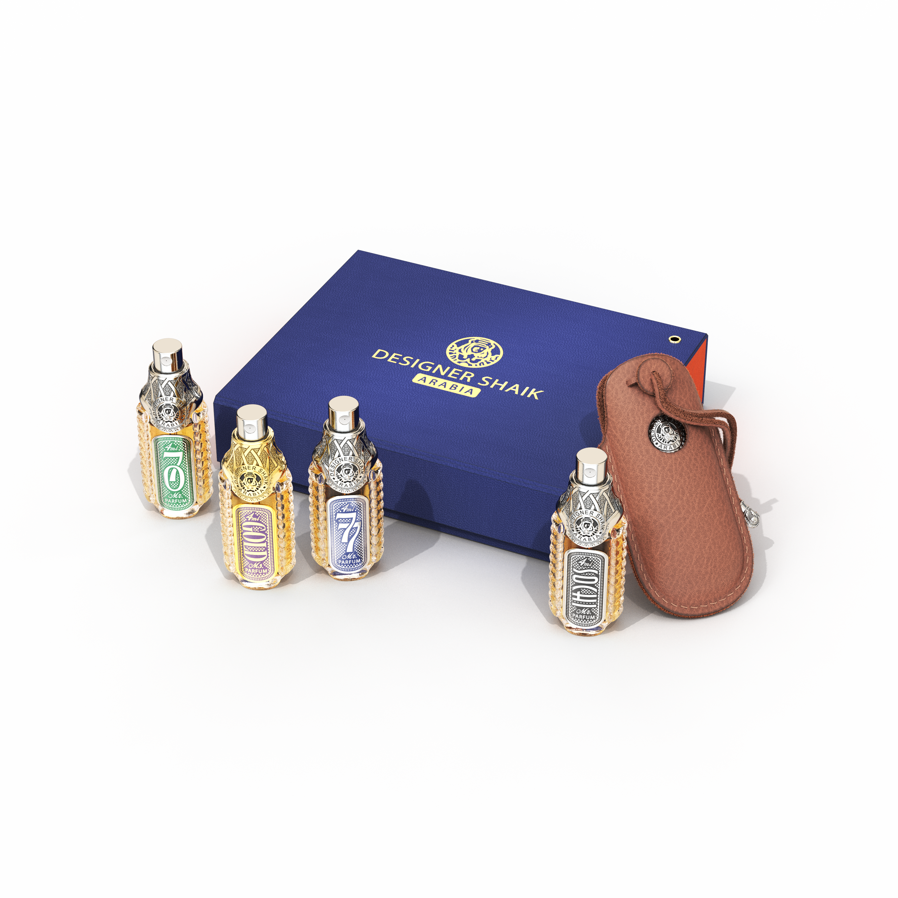 مجموعة عطور ديزاينر شيخ بيتيت للرجال - 4 × 4 مل