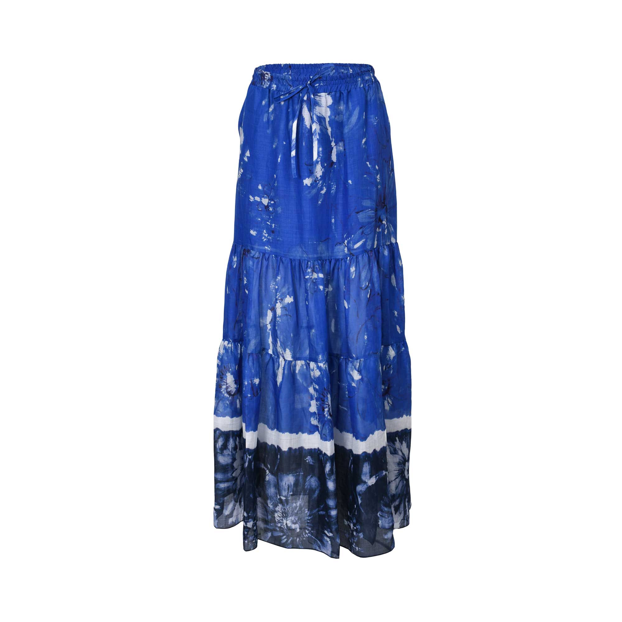 Ermanno Firenze Women's Blue Long Skirt