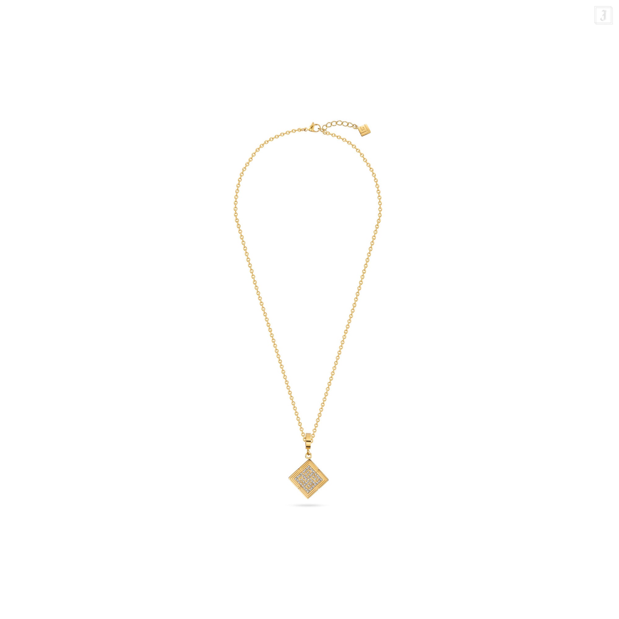 Guy Laroche Vivienne Ladies Gold Plated Necklace with Crystals