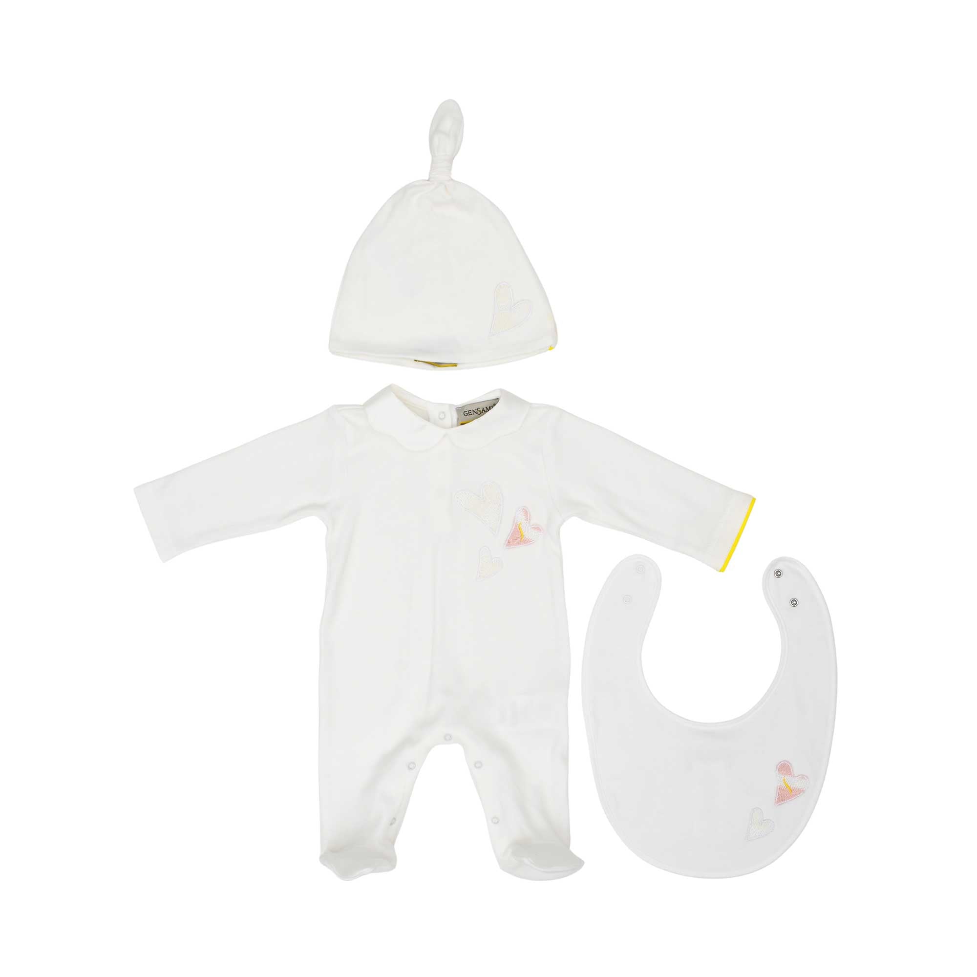 Gensami Kids New Born Luxury Cotton Bedding and Sleepsuit Set