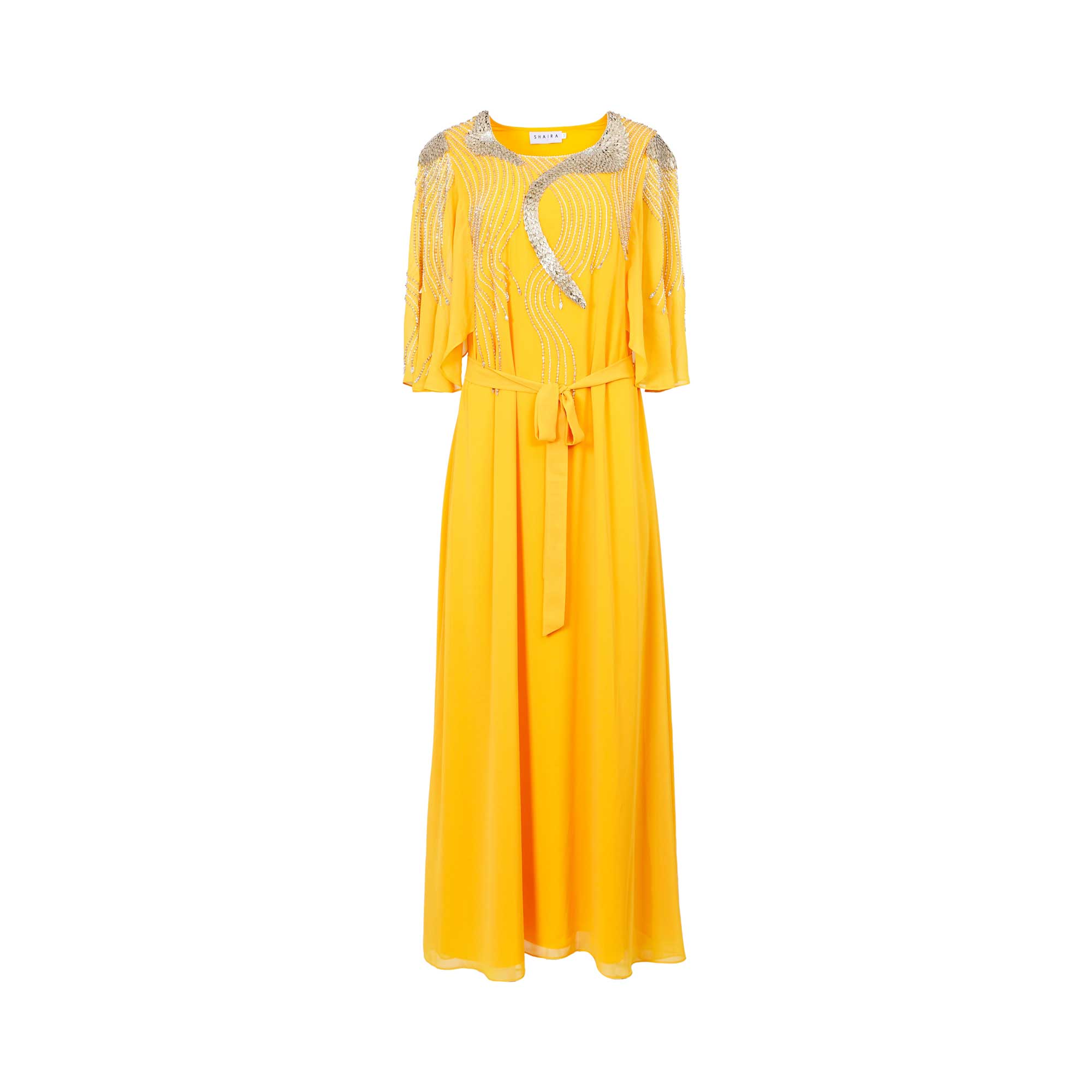 Shaira Women's Yellow Kaftan