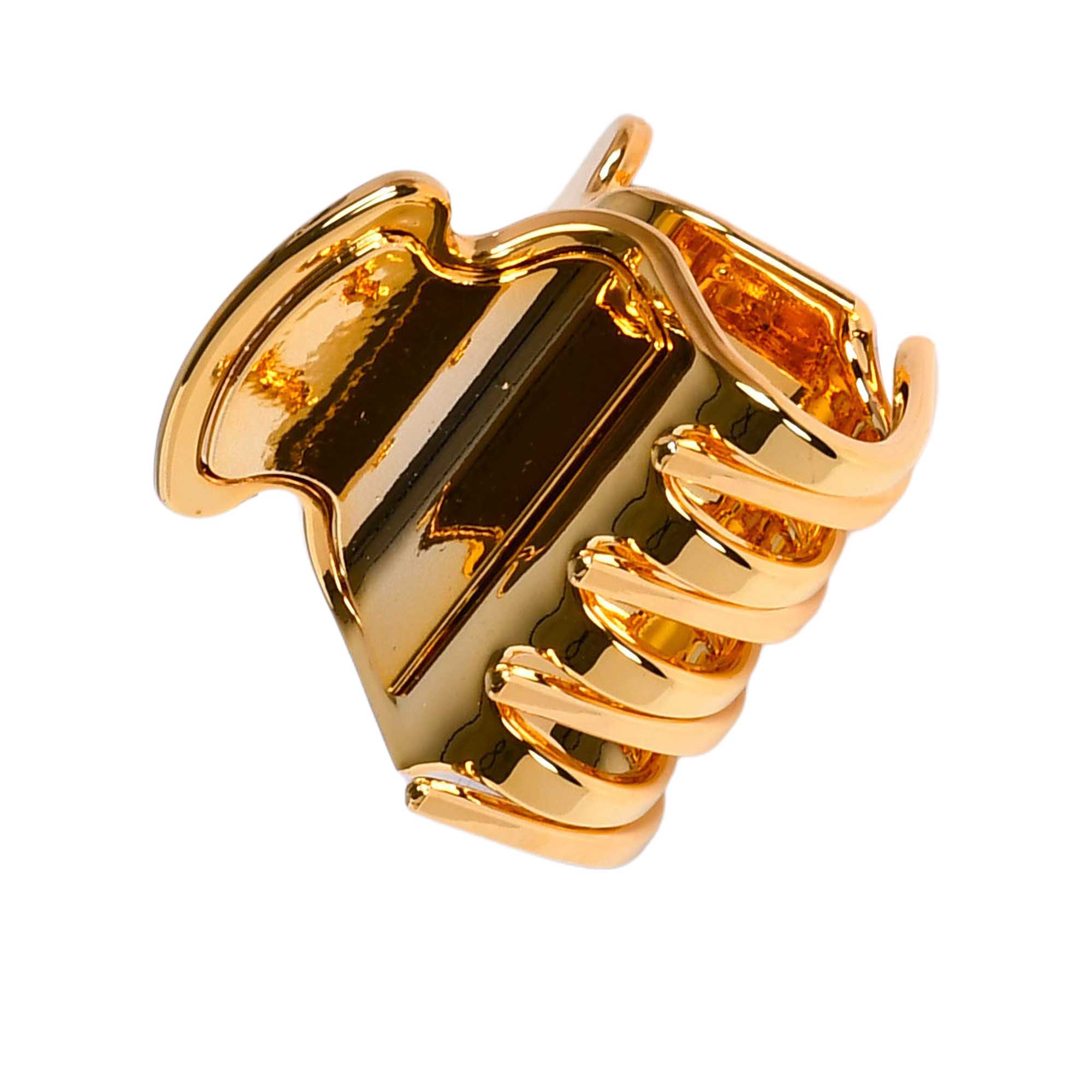 Janeke 1830 Gold Hair Claw Clip — Available for Online Purchase.