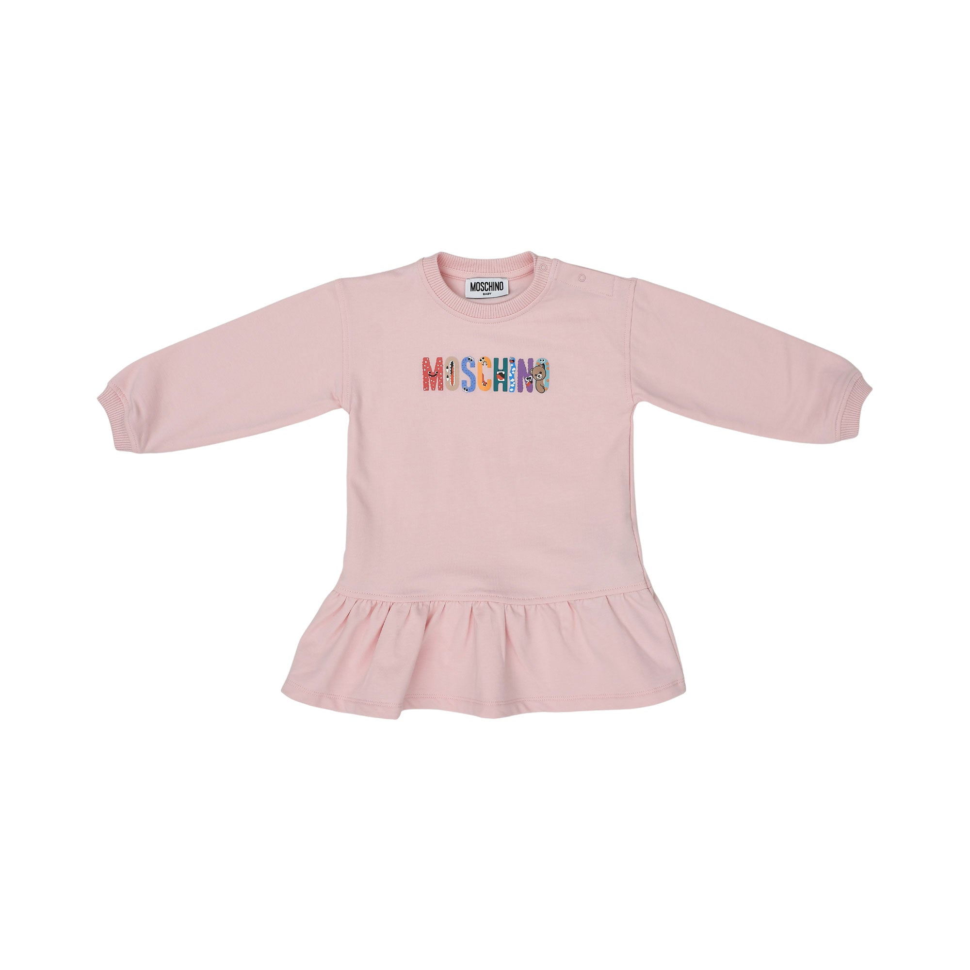 Moschino Kids Baby Girl's Pink Long Sleeve Dress