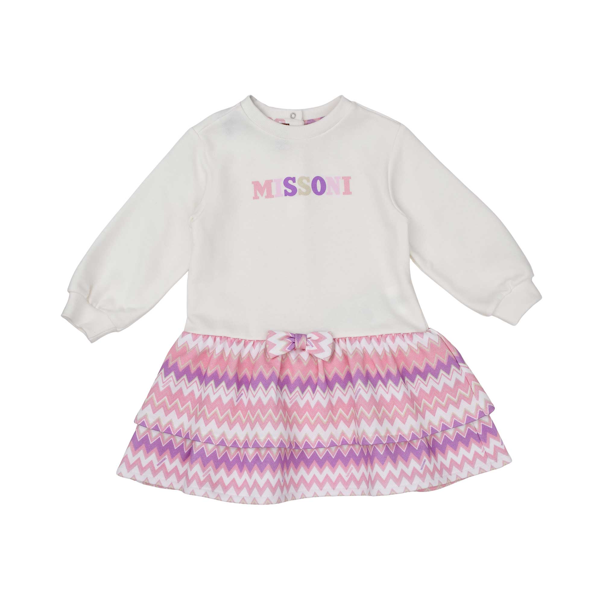 Missoni Kids Baby Girl's Sweatshirt Dress with Chevron Skirt