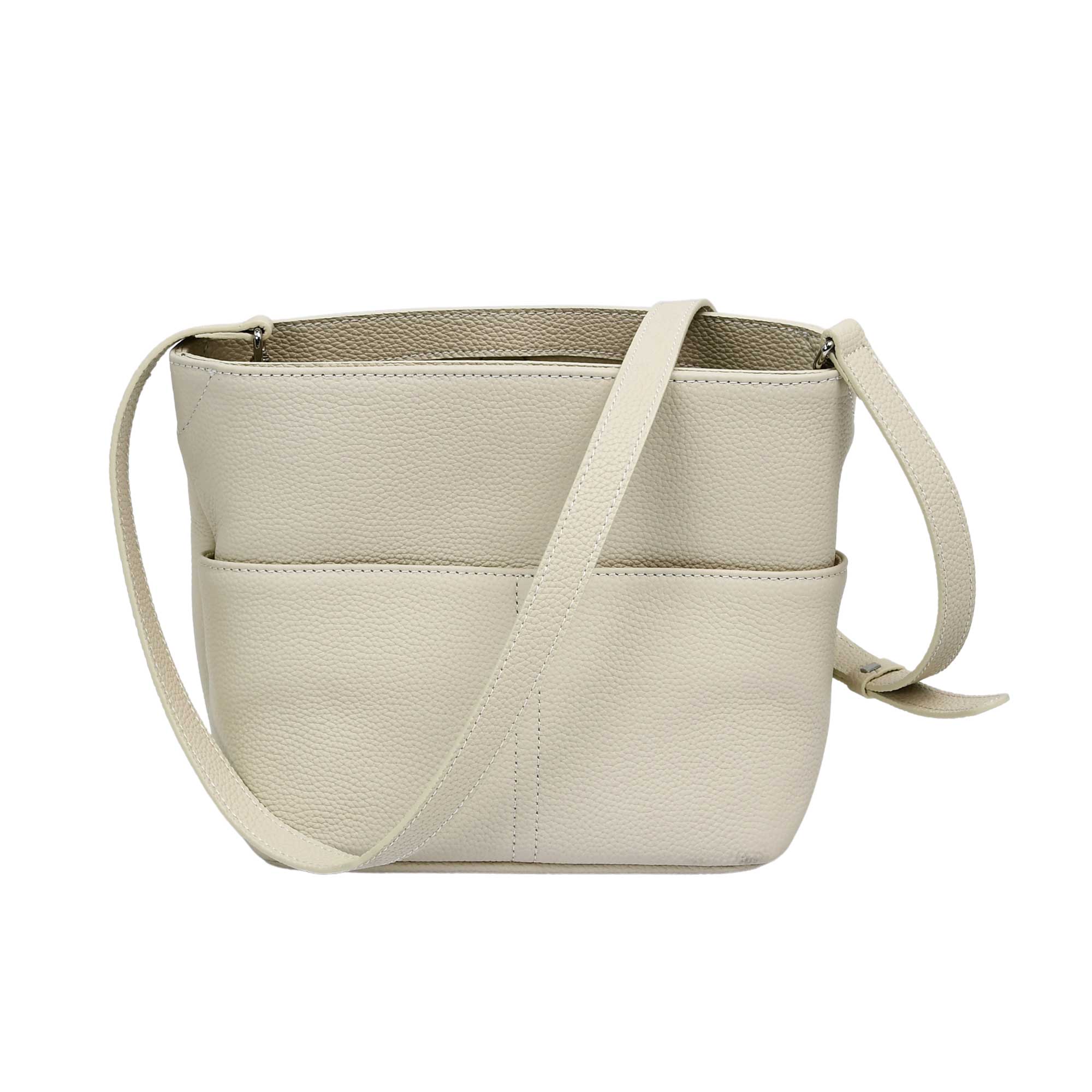 Embrace clean lines and effortless utility with the MUNI Grained Leather Crossbody.