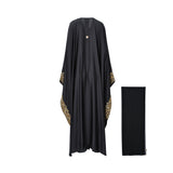 Nero Women's Occasions Black & Gold Abaya
