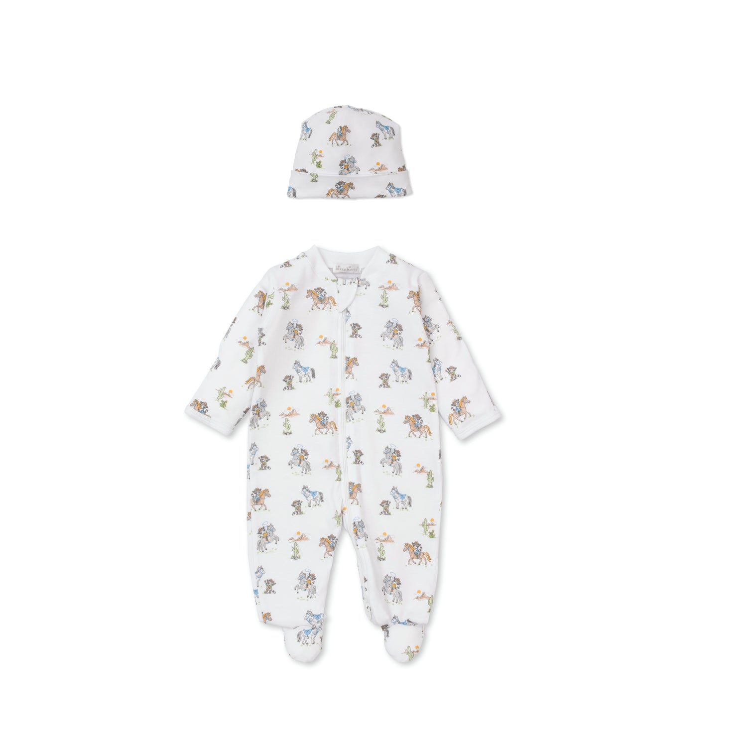Kissy Kissy Kids New Born Boy's Multicolor Set of Sleepsuit & Hat