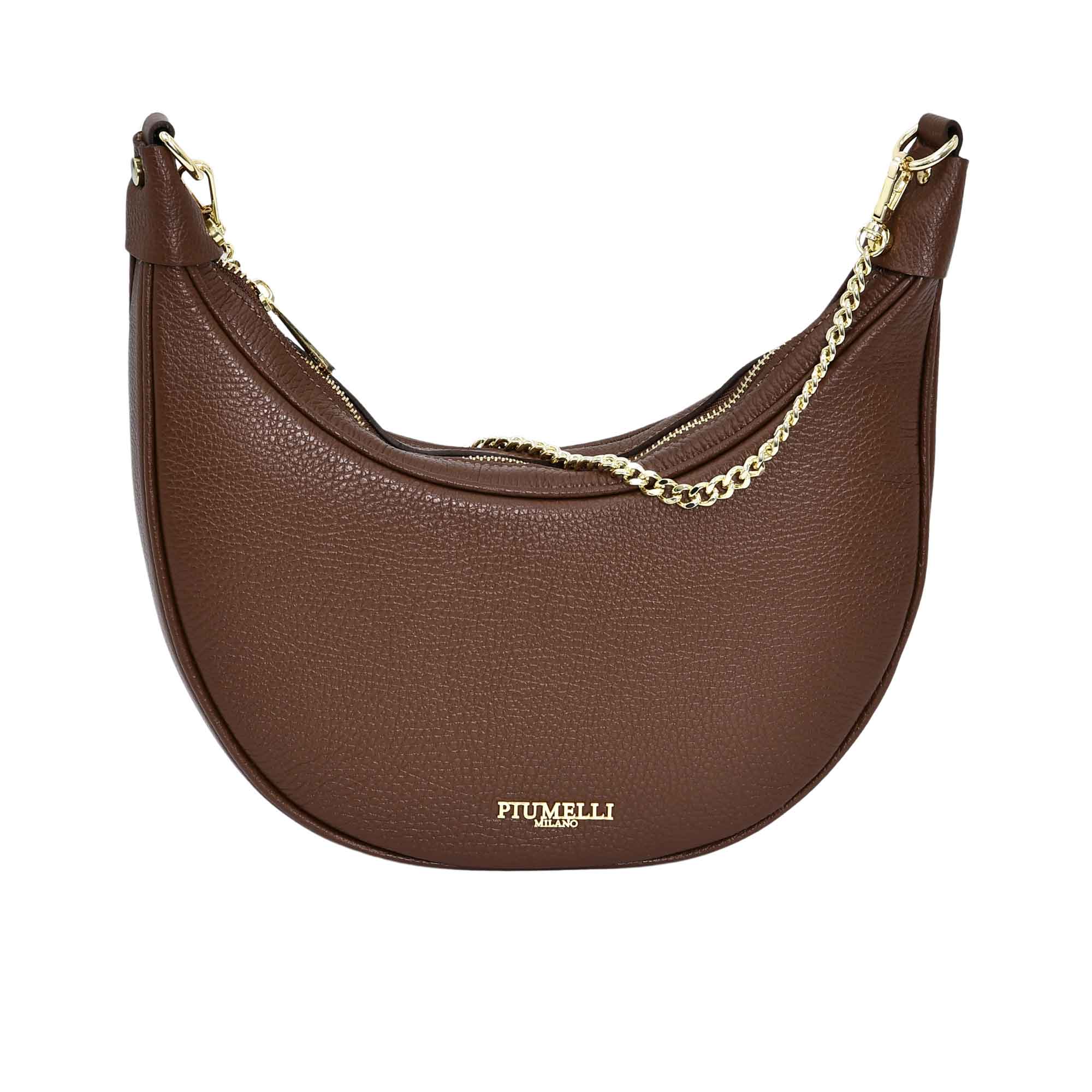 Piumelli Women's CONELIE M Dollaro Leather Polyester Lining Shoulder Bag
