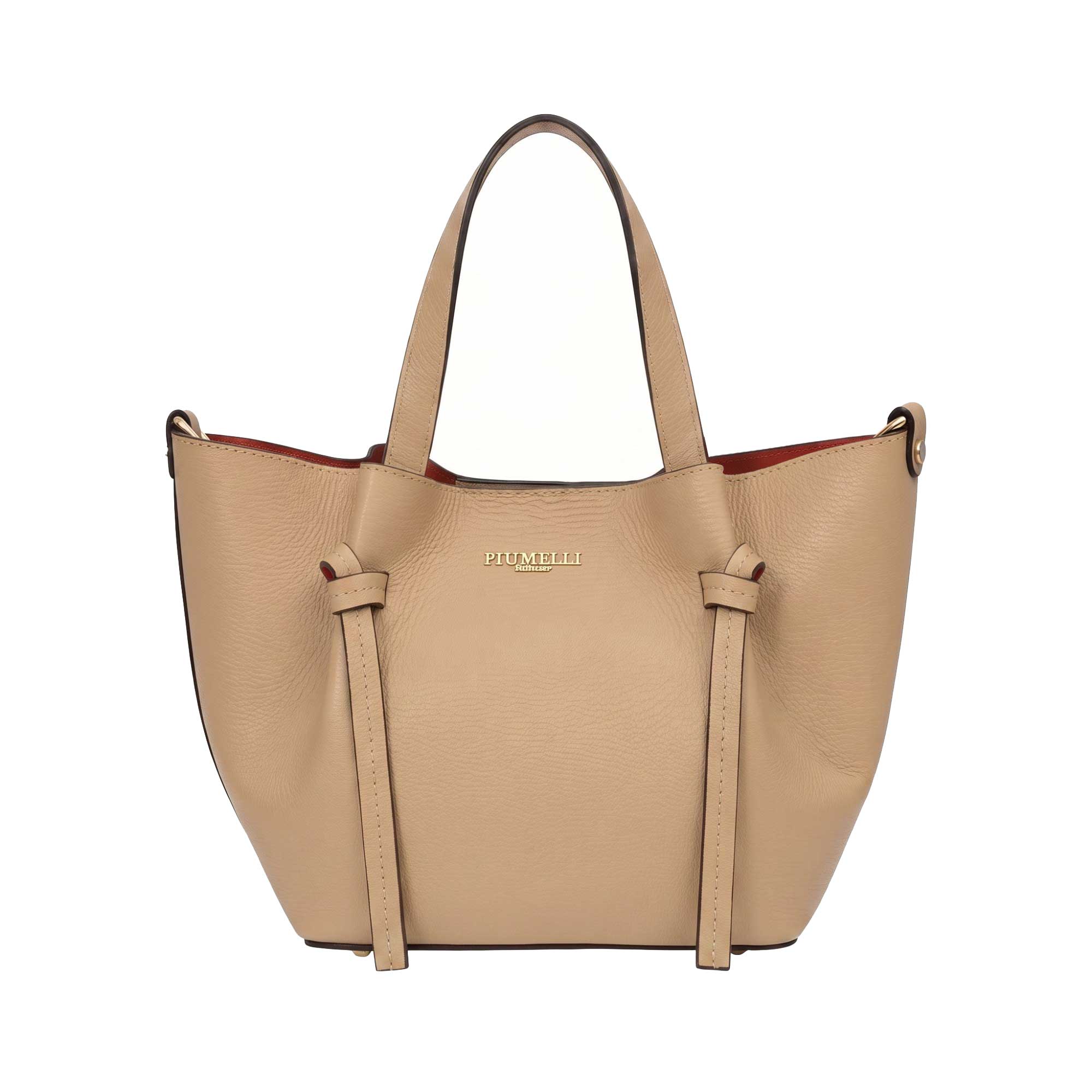 PIUMELLI Bellagio Small Leather Handbag with Knot Detailing