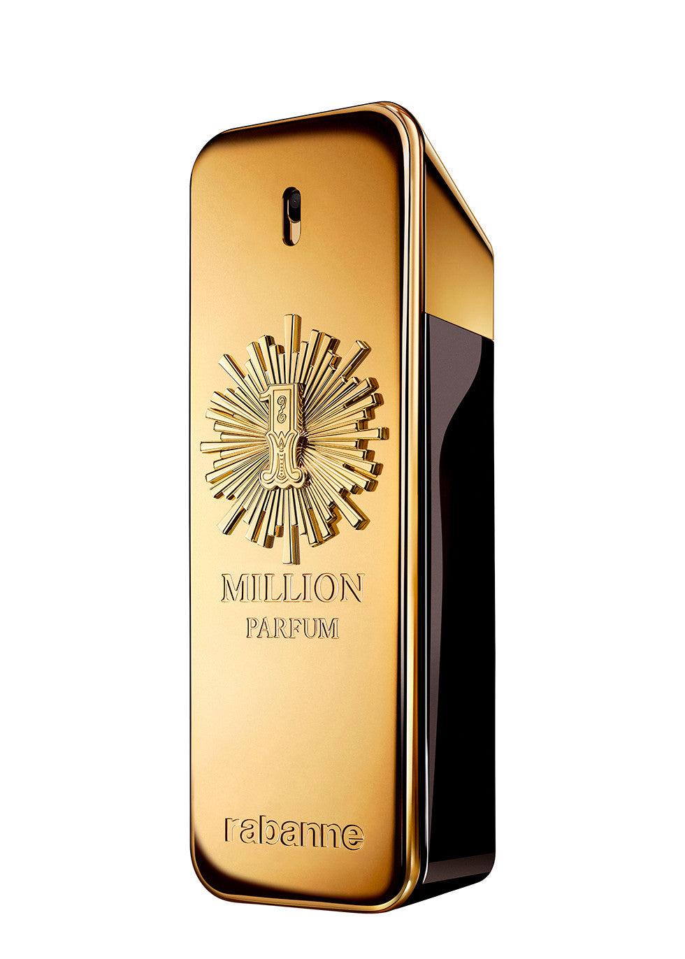 Paco Rabanne 1 Million Parfum 100ml Gold and black perfume bottle with 'Milion' branding on a white background
