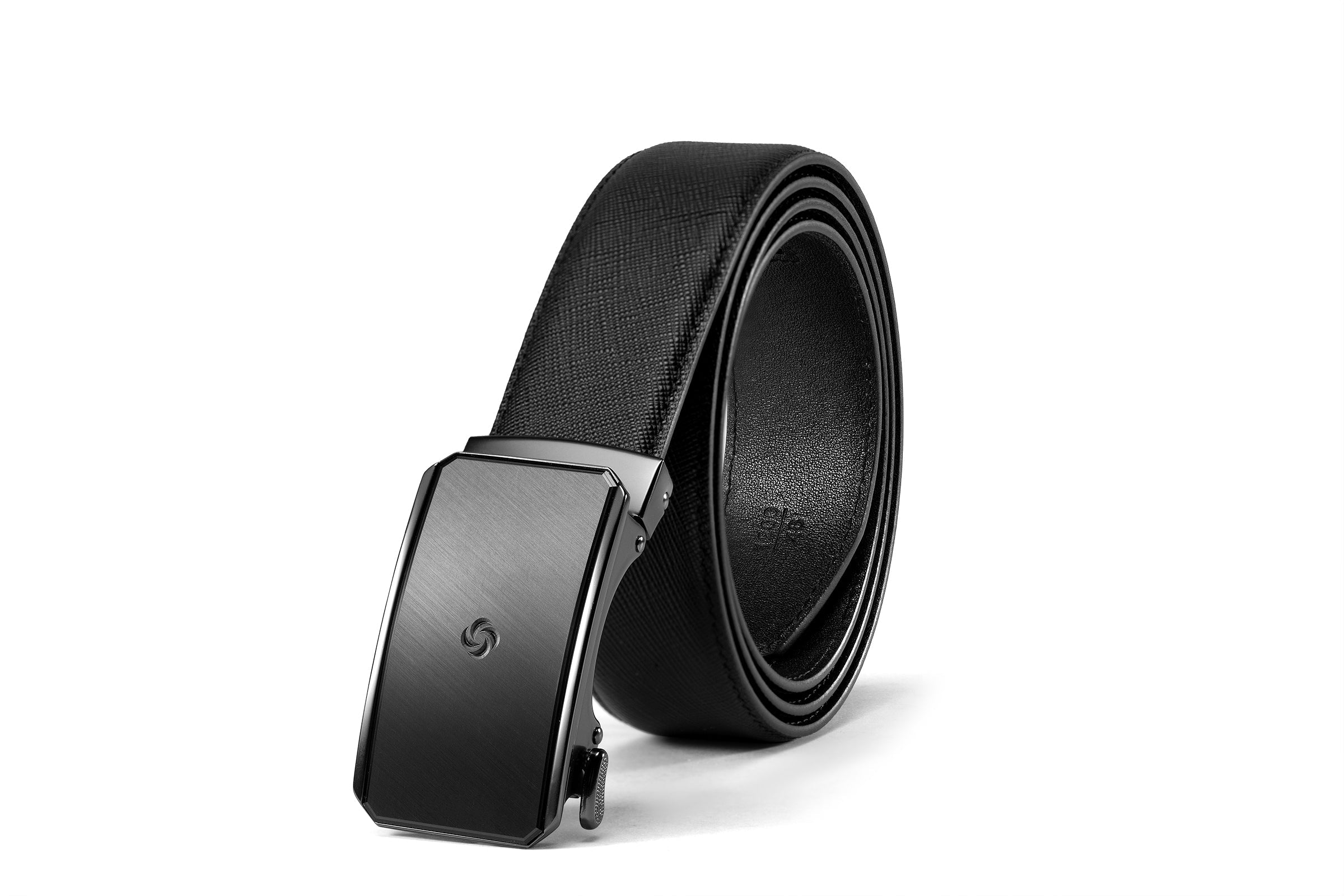 Rolled up view of theSamsonite AAMIR II Bizauto Plate 01 Black Belt. Now Available Online