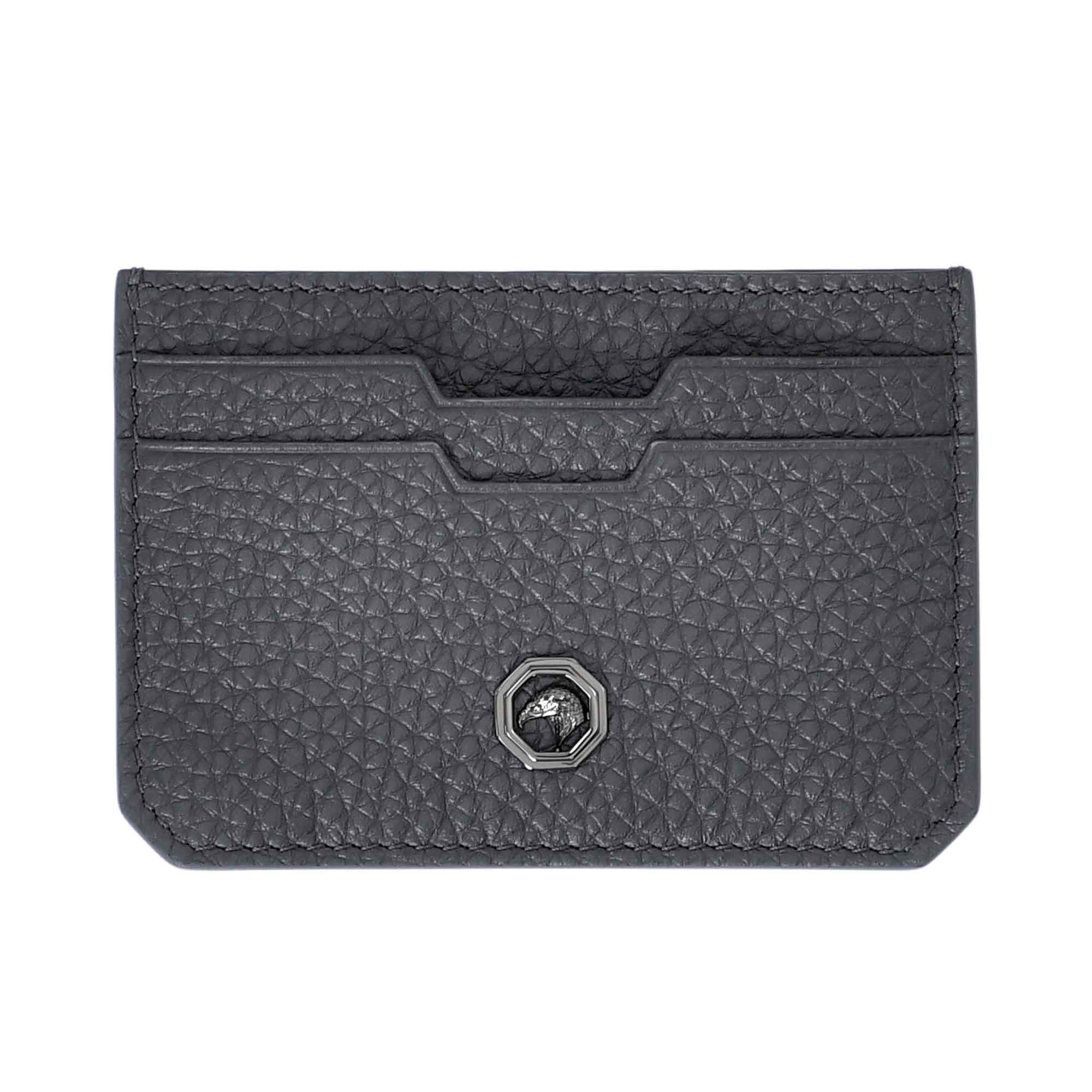 Stefano Ricci men's grey leather card holder — Shop the Latest Online