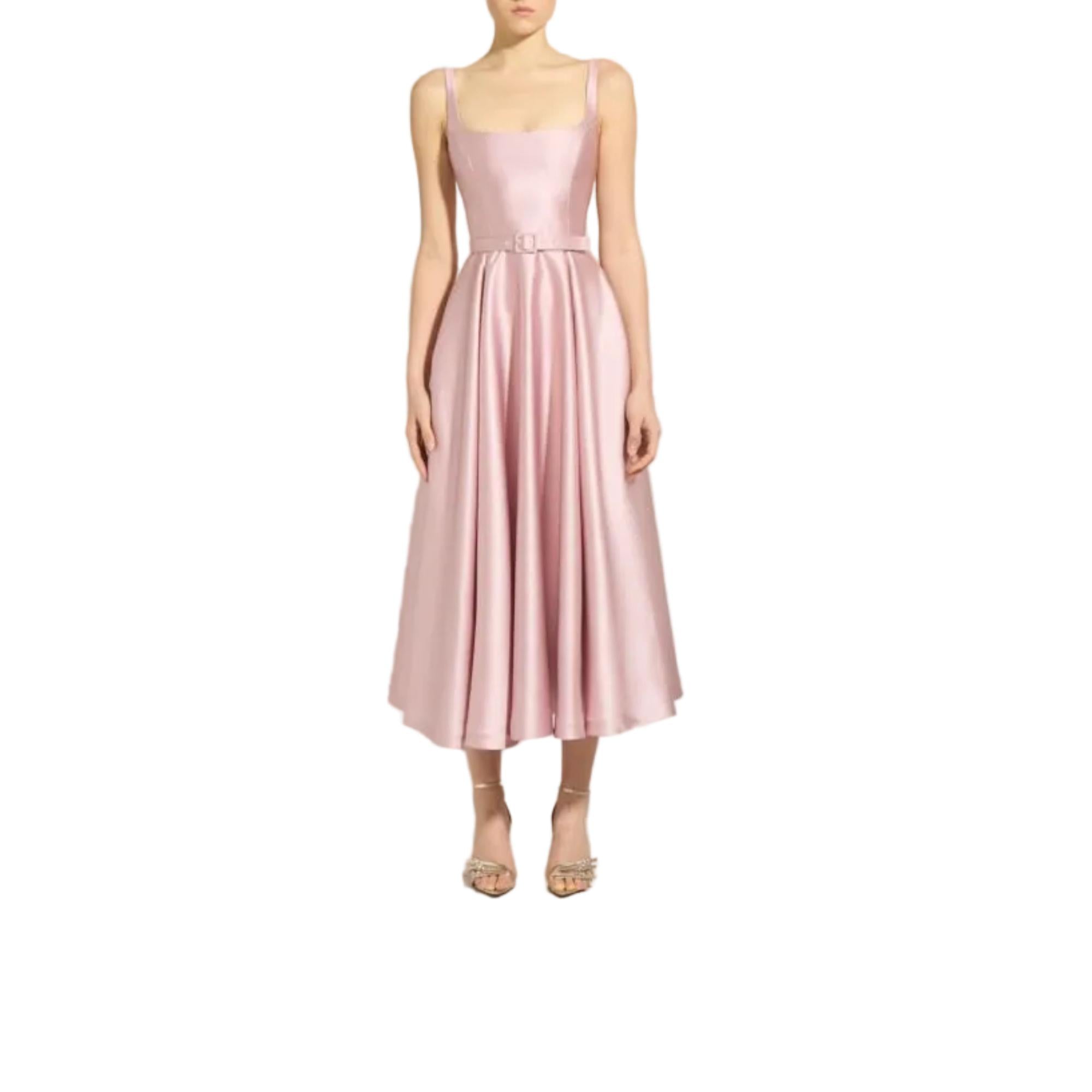 Zuhair Murad Women's Belted Satin Midi Dress