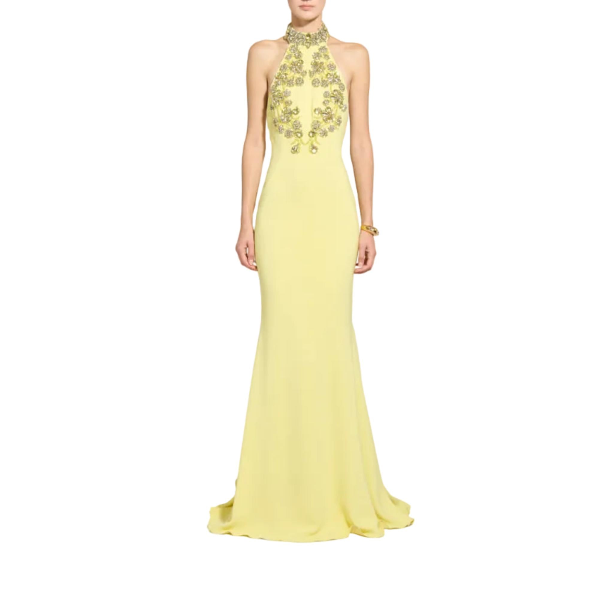 Zuhair Murad Women's Crystal-Embellished Halter Cady Gown