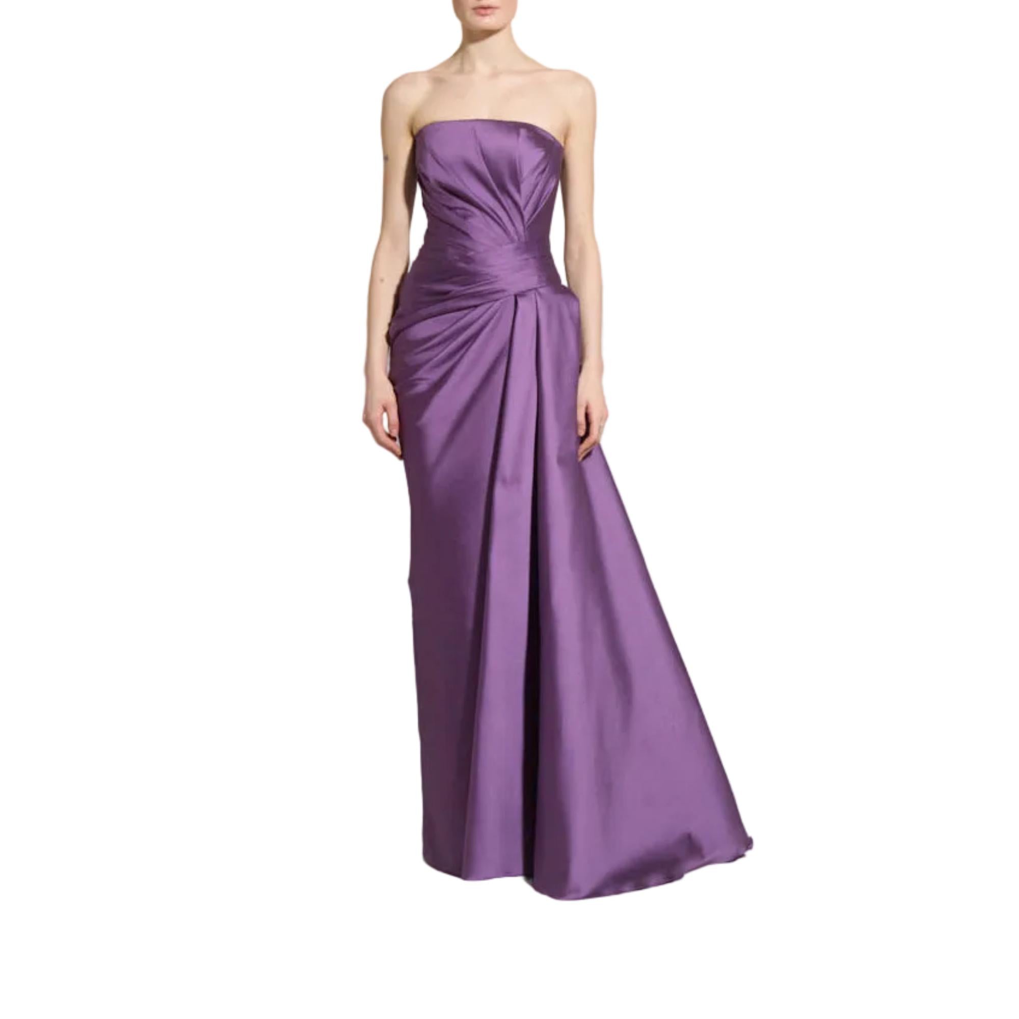 Zuhair Murad Women's Strapless Draped Mikado Gown