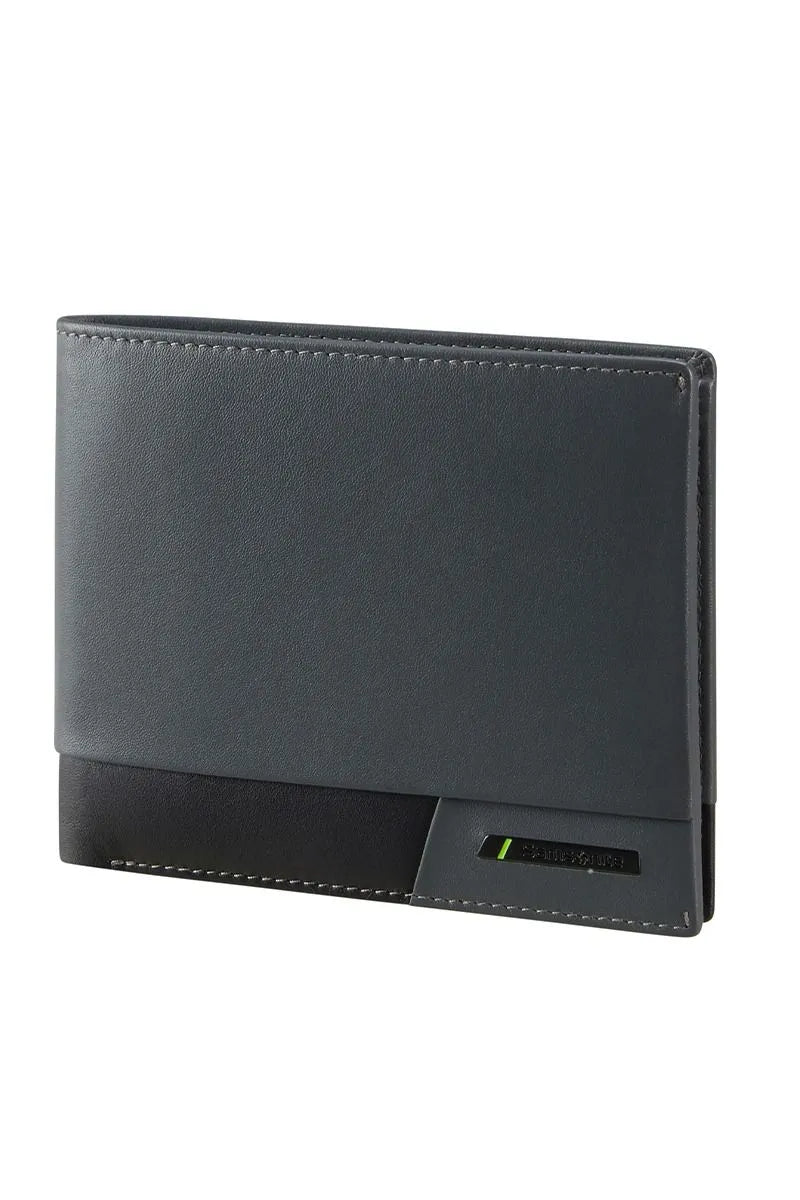 Samsonite PRO-DLX 6 SLG Men's Grey Leather Wallet