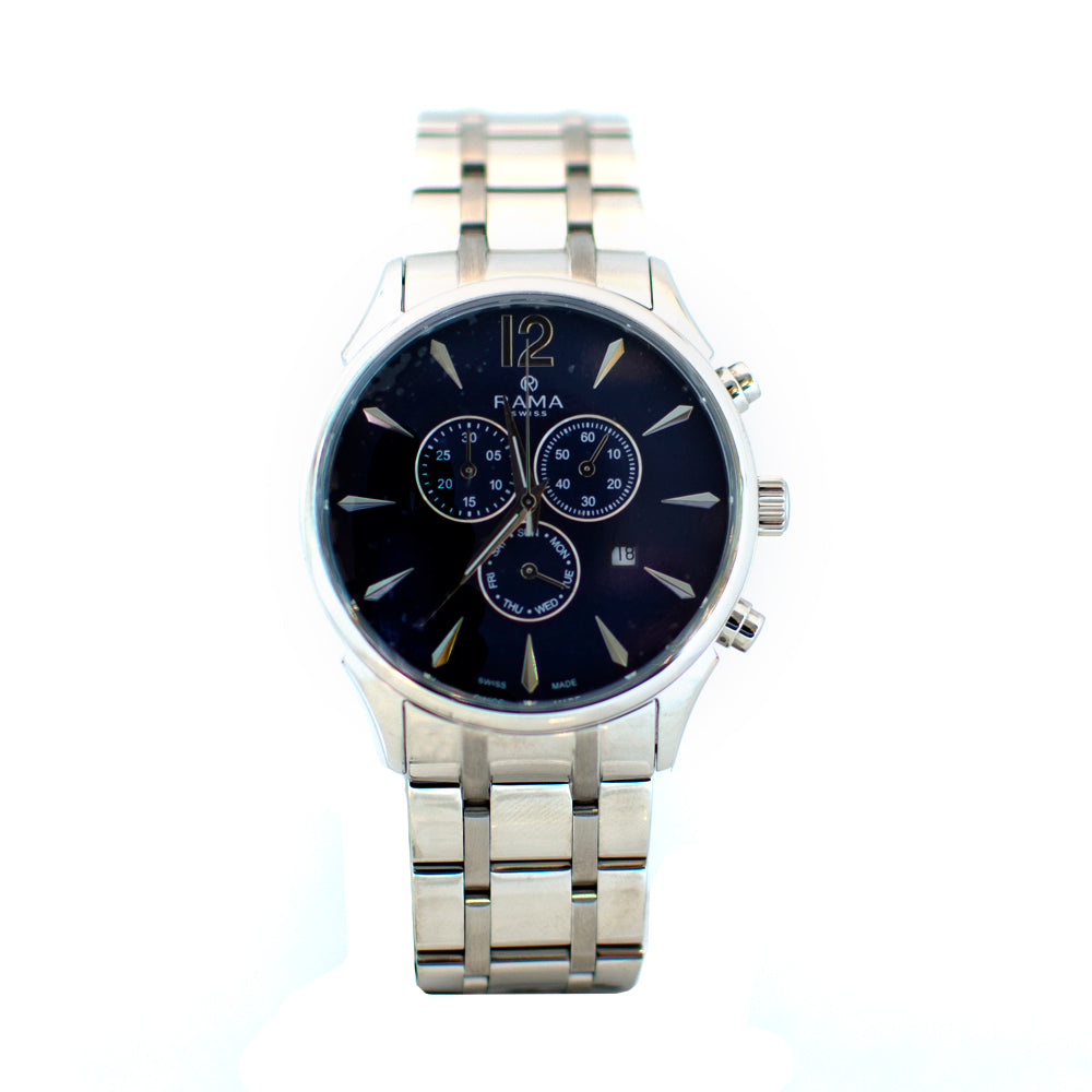 Rama Men's Stainless Steel Chronograph - Blue Salon