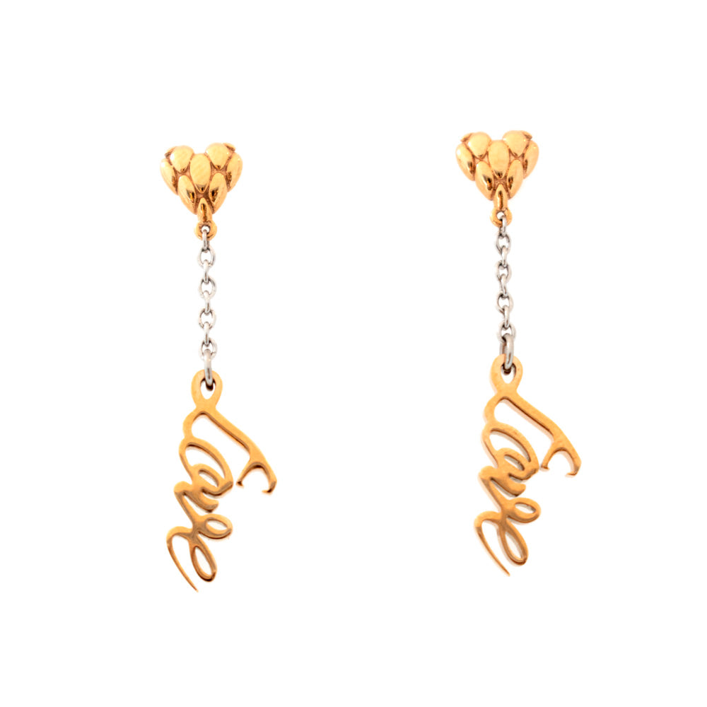 Just Cavalli Earring With Just Cavalli & Heart Logo