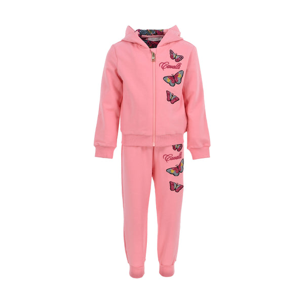 【roberto cavalli】　ベビー　ジャンプスーツ Roberto Cavalli Kids Butterfly Print Hooded Tracksuit – Blue