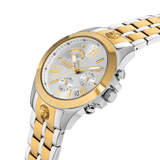 Versus Versace Chrono Lion Gents Silver Dial Two Tone Watch