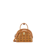 MCM Women's Small Hand Bag Tracy Tote in Visetos Leather Mix