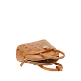 MCM Women's Small Hand Bag Tracy Tote in Visetos Leather Mix