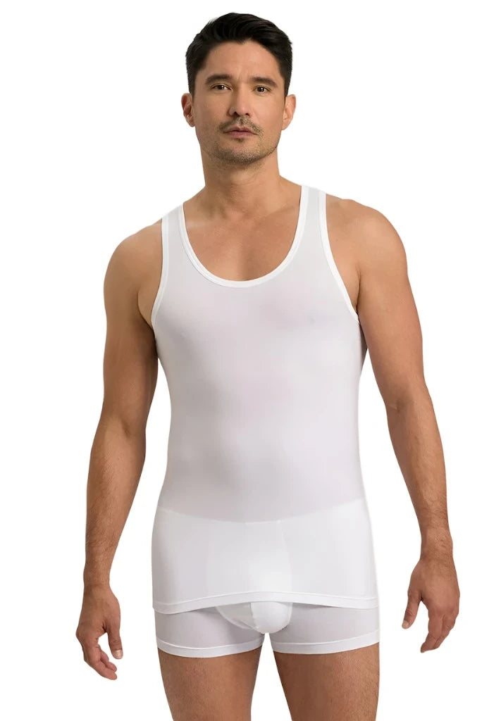 Hanro Men's White Cotton Superior Tank-Top | All Clothing | Basics | Basics T-Shirts | GCC | Men | Mens | Mens Fashion Hanro Men's White Cotton Superior Tank-Top | All Clothing | Basics | Basics T-Shirts | GCC | Men | Mens | Mens Fashion