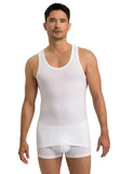 Hanro Men's White Cotton Superior Tank-Top