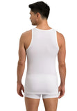 Hanro Men's White Cotton Superior Tank-Top