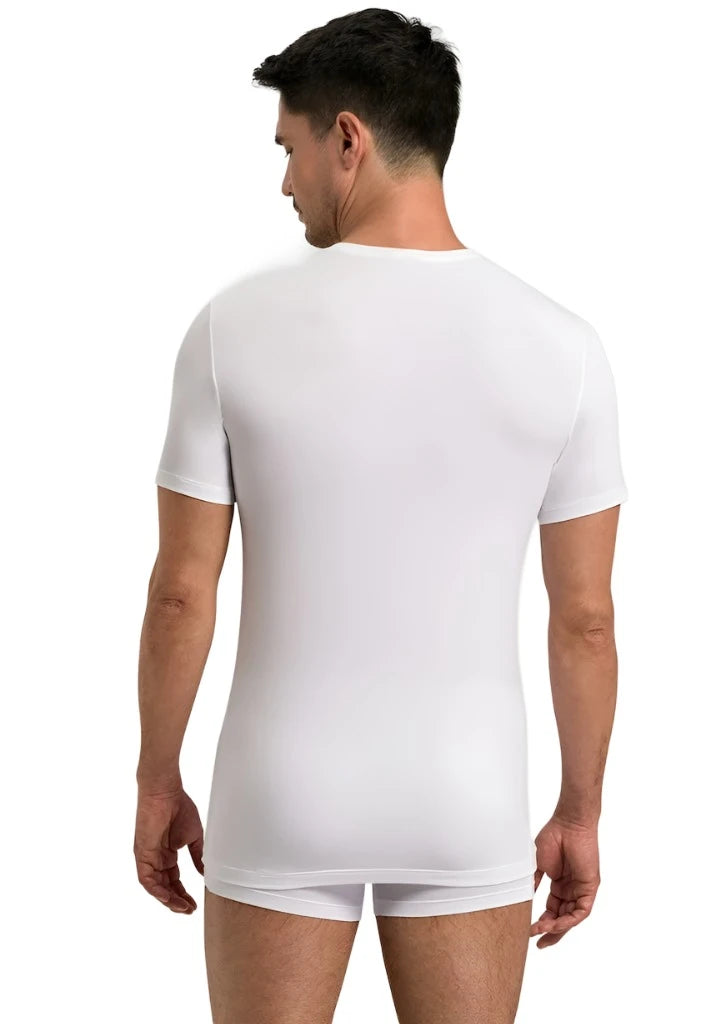 Hanro Men's White Cotton Superior Shirt | Basics | Basics T-Shirts | GCC | Men | Mens | Mens Fashion Hanro Men's White Cotton Superior Shirt | Basics | Basics T-Shirts | GCC | Men | Mens | Mens Fashion