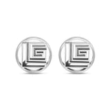 Guy Laroche Charlie Gents Stainless Steel Silver Cufflinks