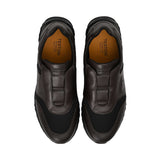 A Testoni Men's Black Sneaker
