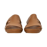 A Testoni Men's Leather Camel Sandal