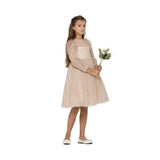 Piccola Speranza Kids Girl's Beige Dress