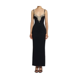 Zuhair Murad Women's Jeweled Scoop Neck Crepe Column Gown