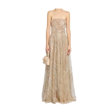Zuhair Murad Women's Sequin Embellished Strapless Tulle Gown