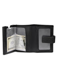 Police Emboss Leather & Alloy Men's Automatic Card Case, RFID Safe