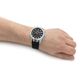 Diesel Split Chronograph Men's Leather Watch