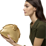 Luisa Spagnoli Ipositano Ladies Gold Metallic Clutch