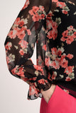Luisa Spagnoli LAMINE Floral Print Blouse Shirt
